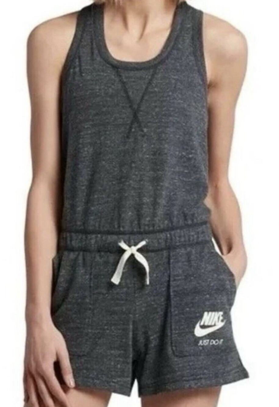 Nike Women's Vintage Heather Gray Romper Size S